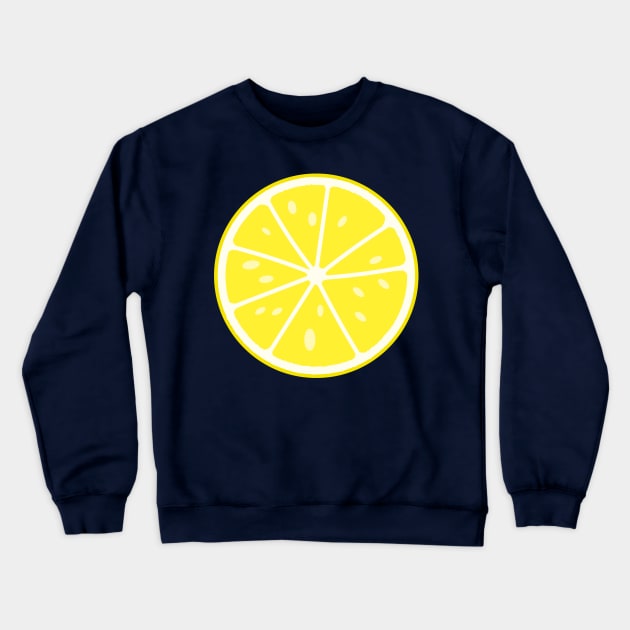 Slice of Lemon. Sliced yellow ripe lemon. Crewneck Sweatshirt by EvgeniiV